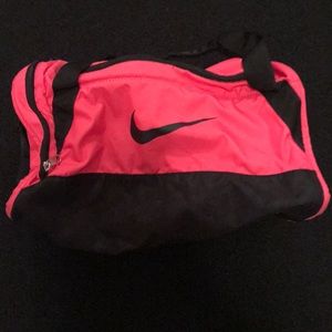 Pink and Black NIKE Duffle Bag